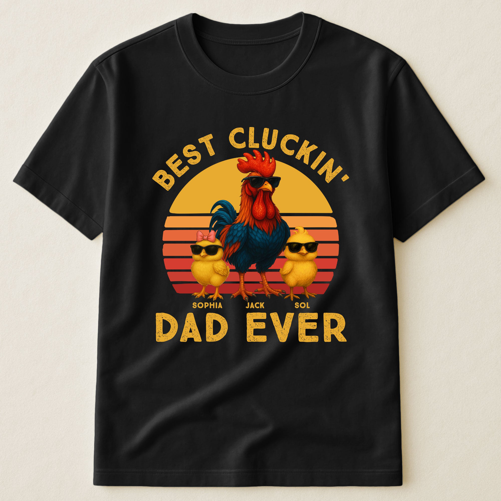 Best Cluckin Dad Ever Funny Personalized Shirt