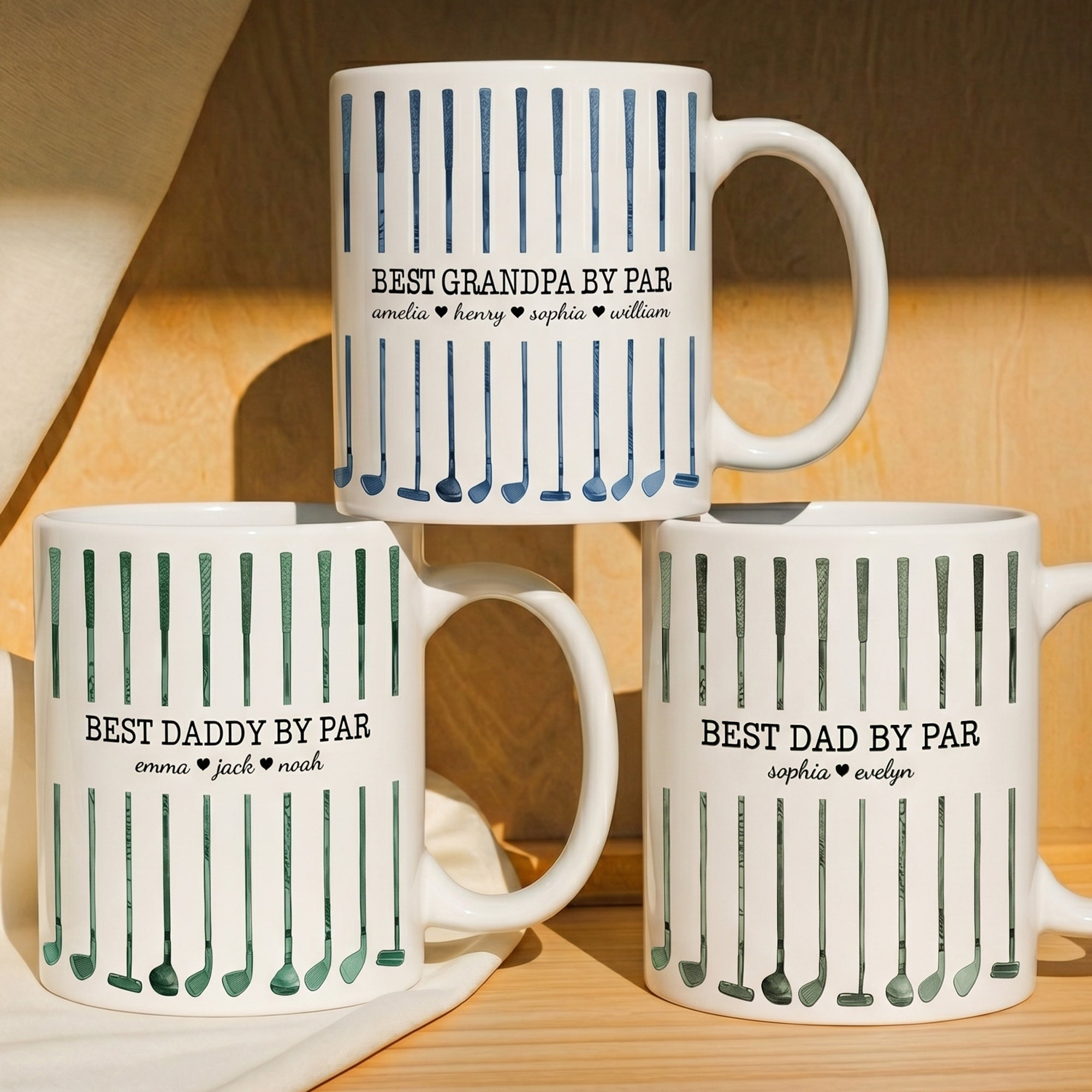 Best Dad By Par Personalized Mug