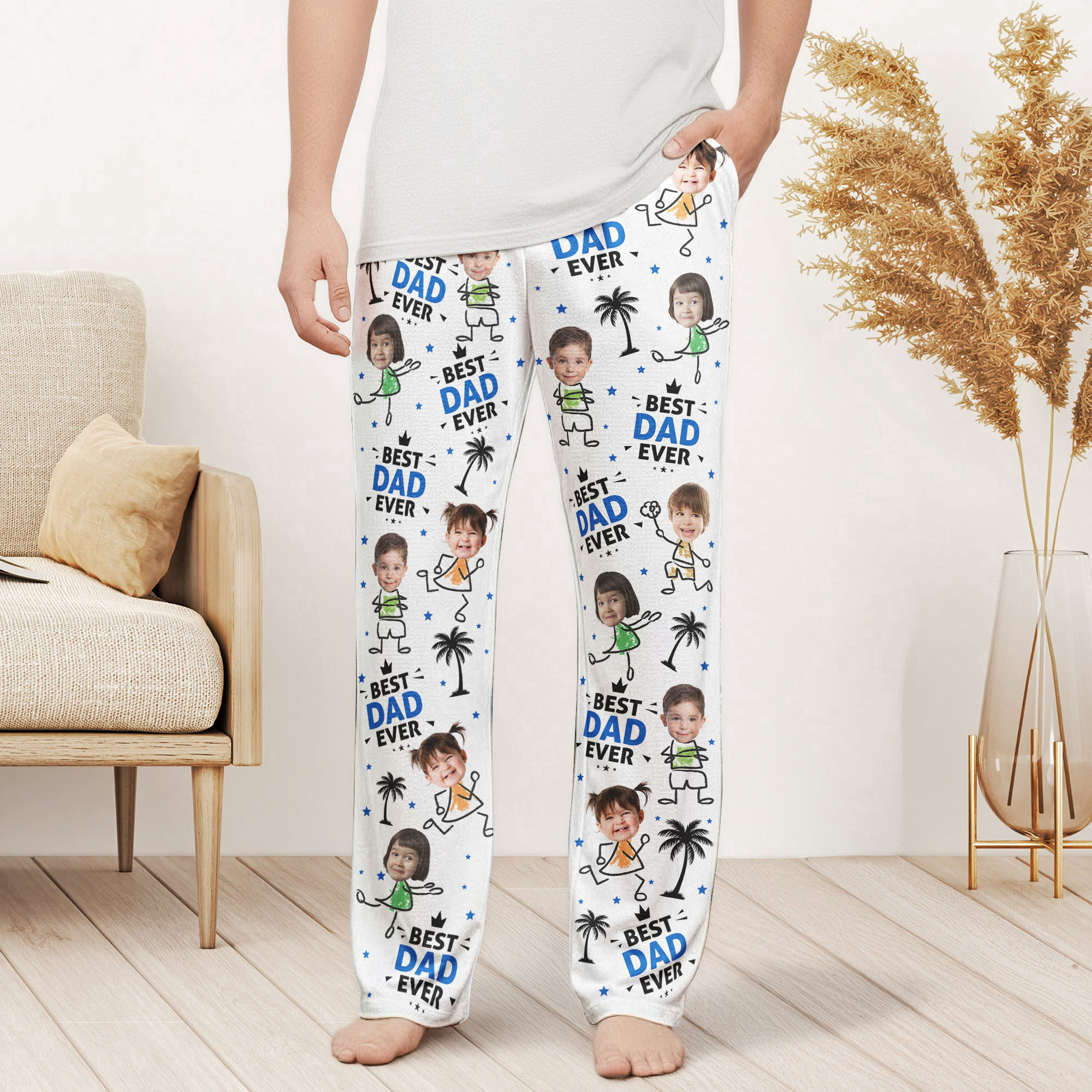Best Dad Ever Personalized Lounge Pants