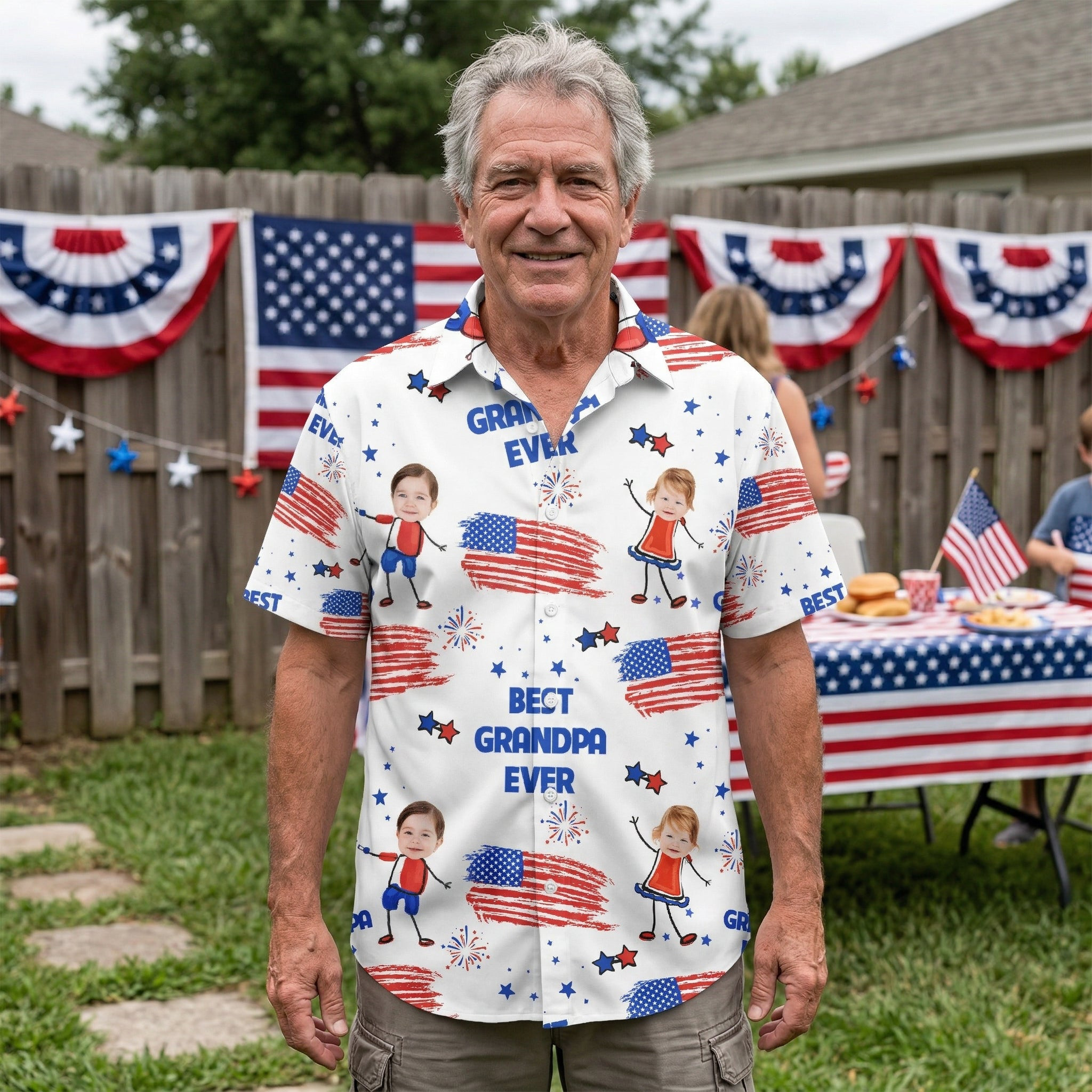 Best Dad Grandpa Ever Personalized Hawaiian Shirt