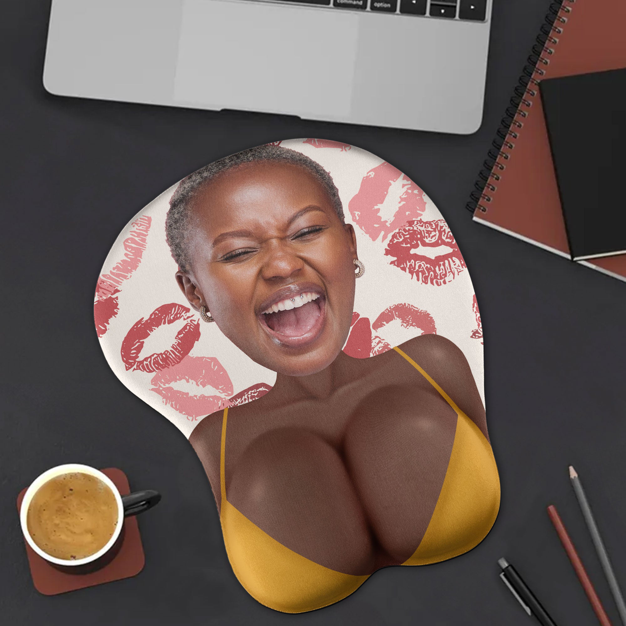 Custom Face Funny Naughty For Couple Coworker Troll Personalized Photo 3d Mouse Pad