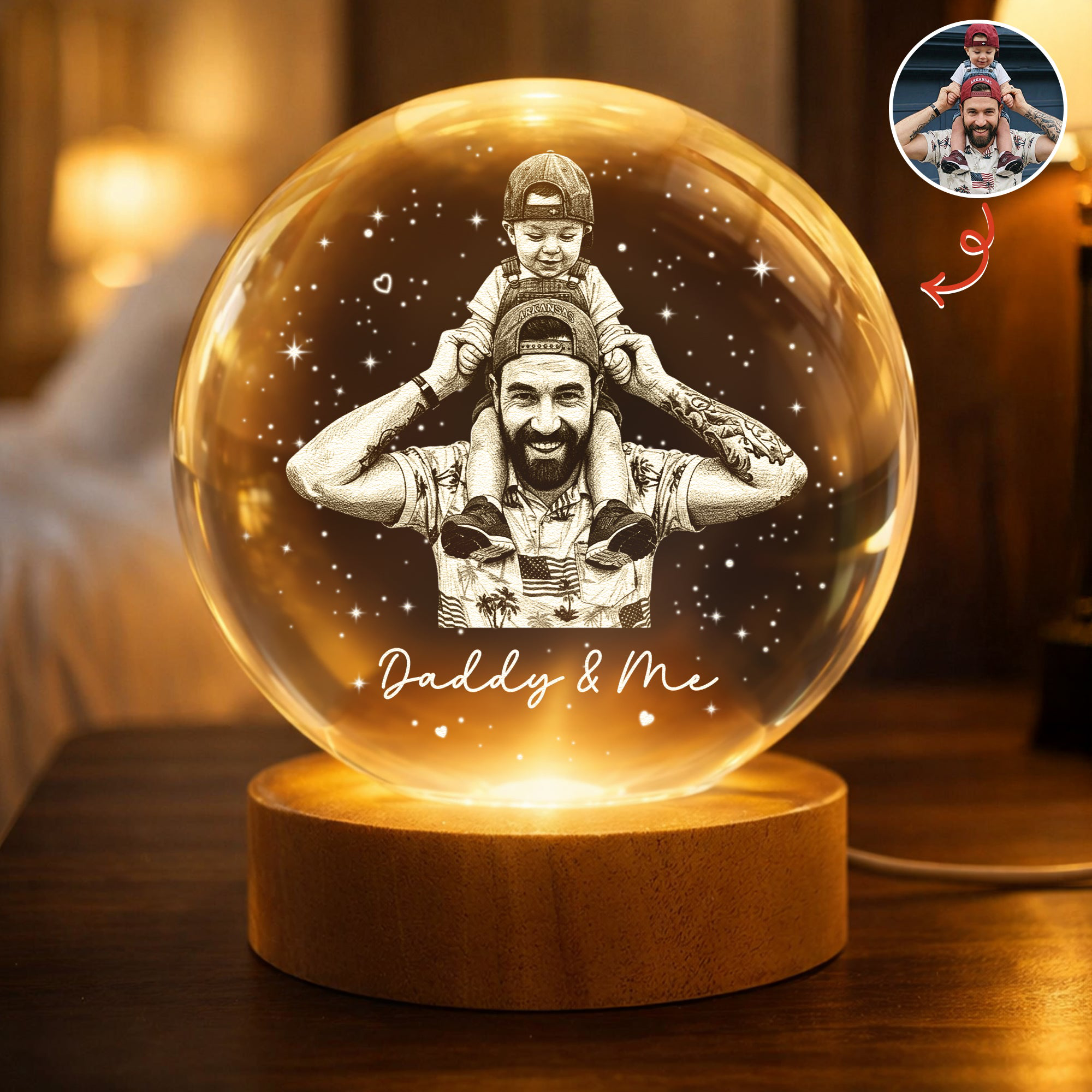 Custom Photo Personalized Night Light