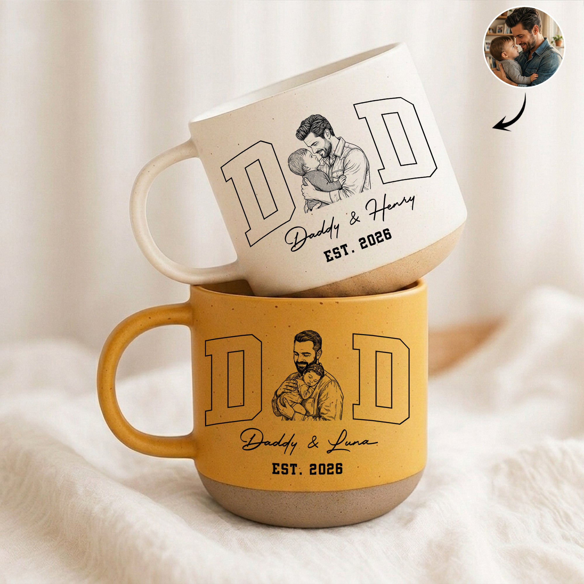 Dad Est Personalized Mug
