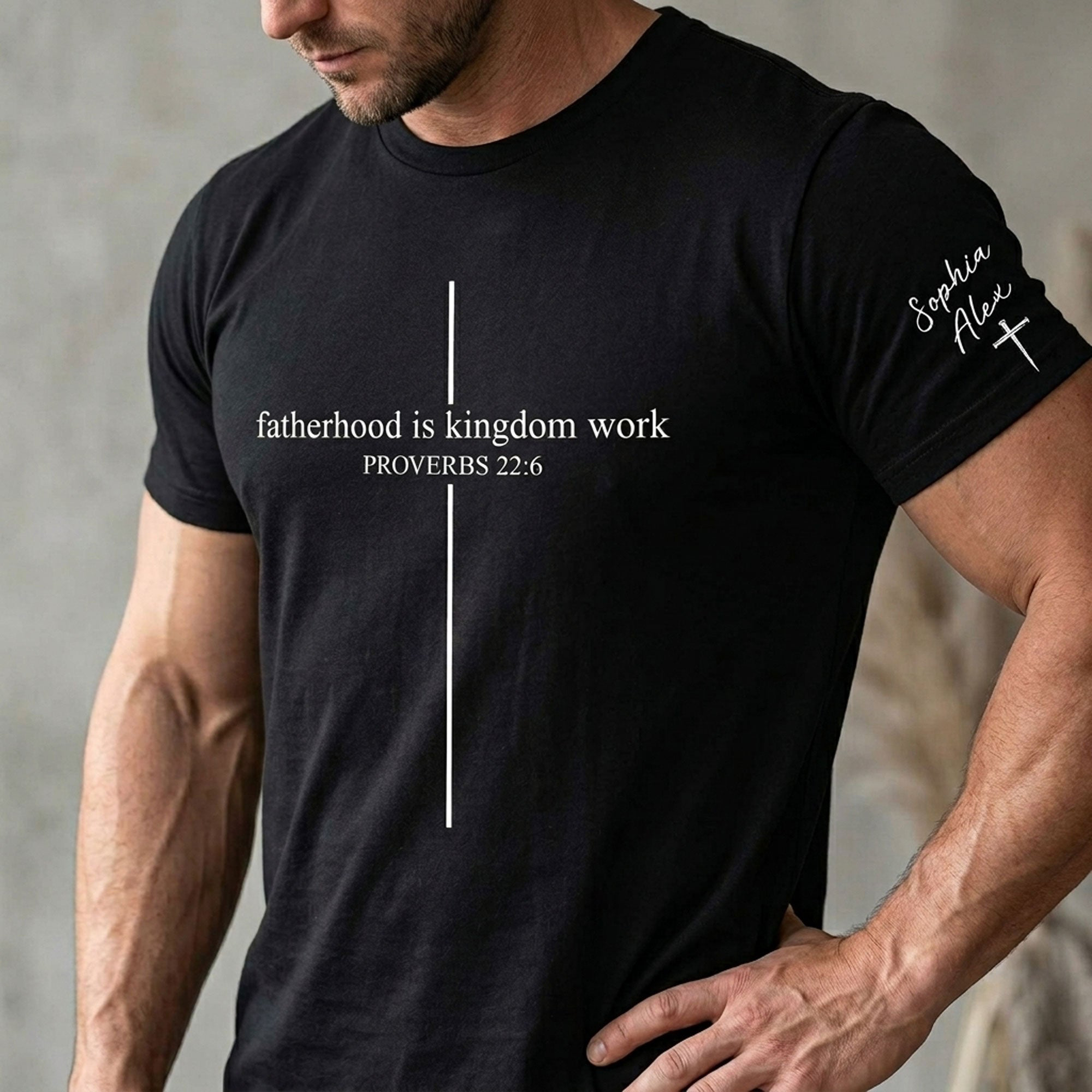 Fatherhood Is Kingdom Work Personalized Shirt