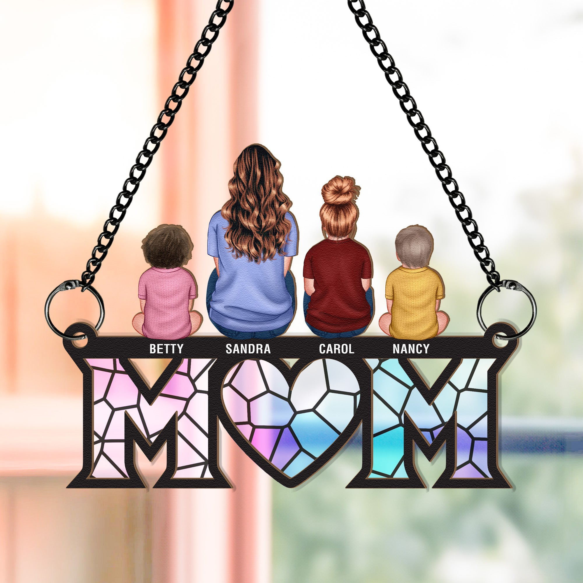 Mother & Children Bond - Window Hanging Suncatcher