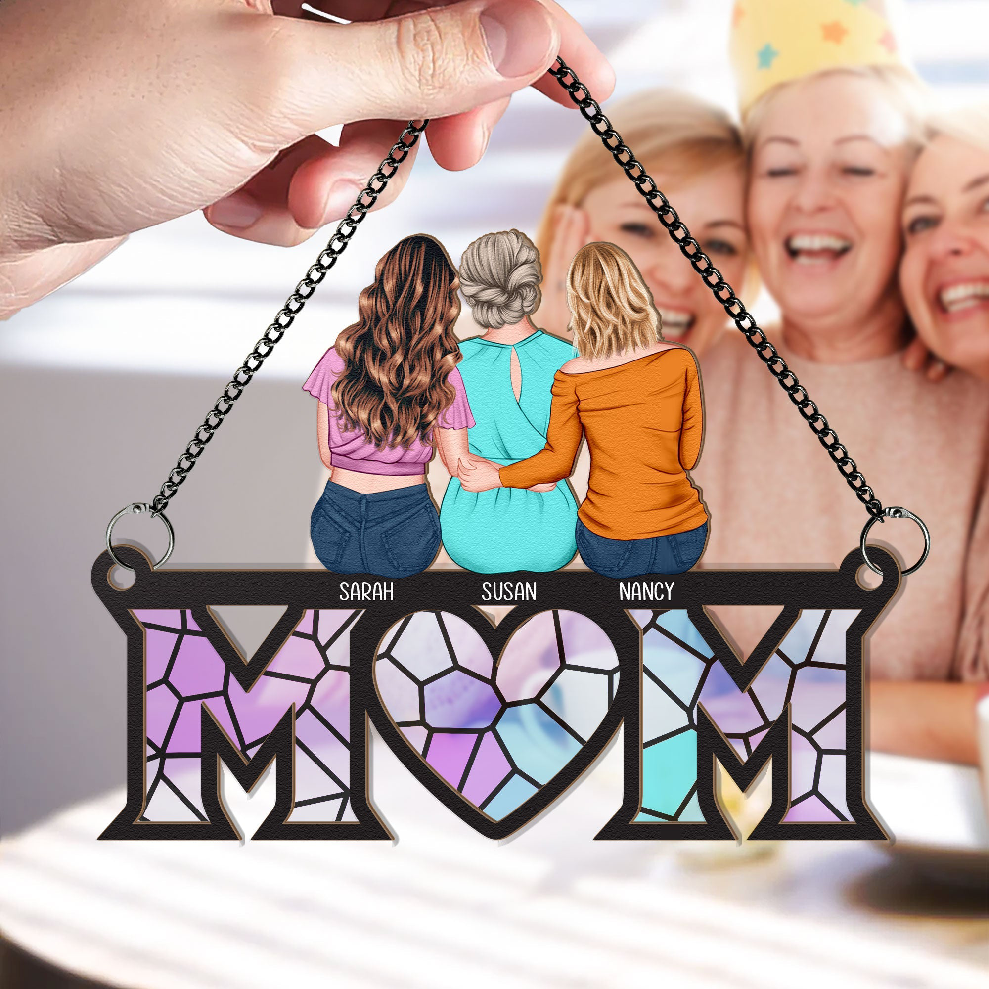 Gift For Mom - Window Hanging Suncatcher Ornament
