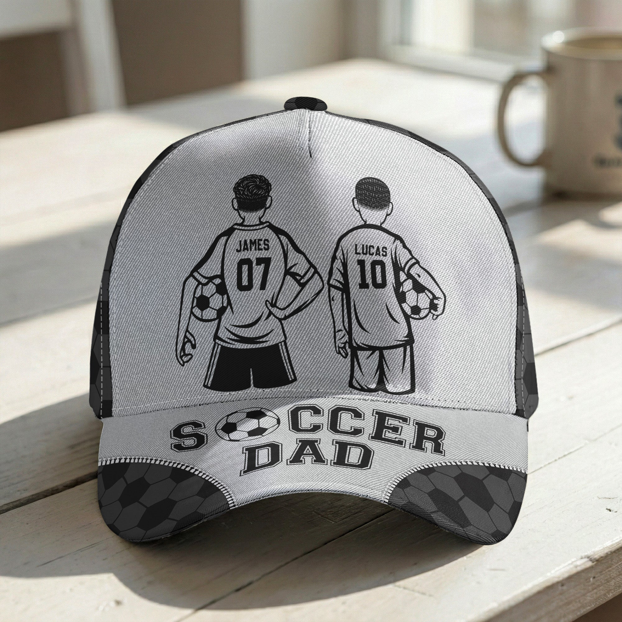 Soccer Dad Grandpa Personalized Cap