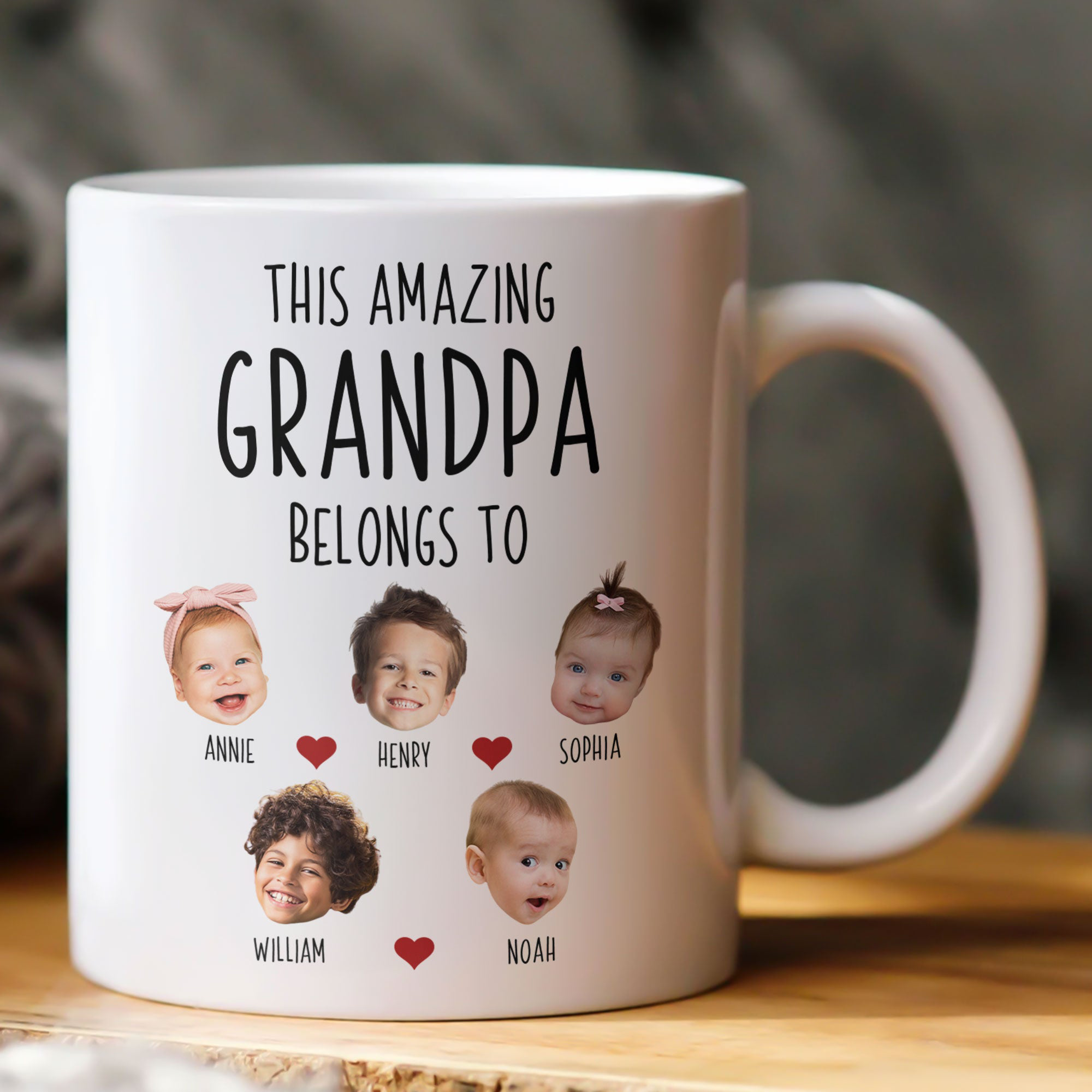 This Amazing Grandpa Belongs To Personalized Photo Mug