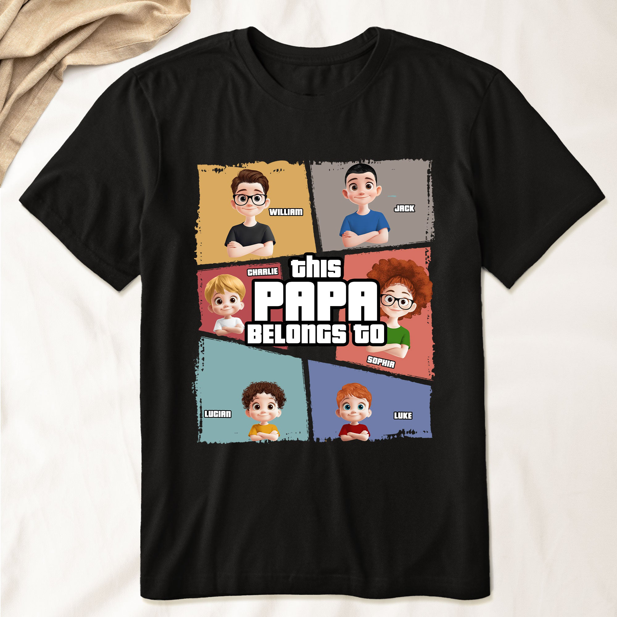 This Grandpa Belongs To Personalized Shirt