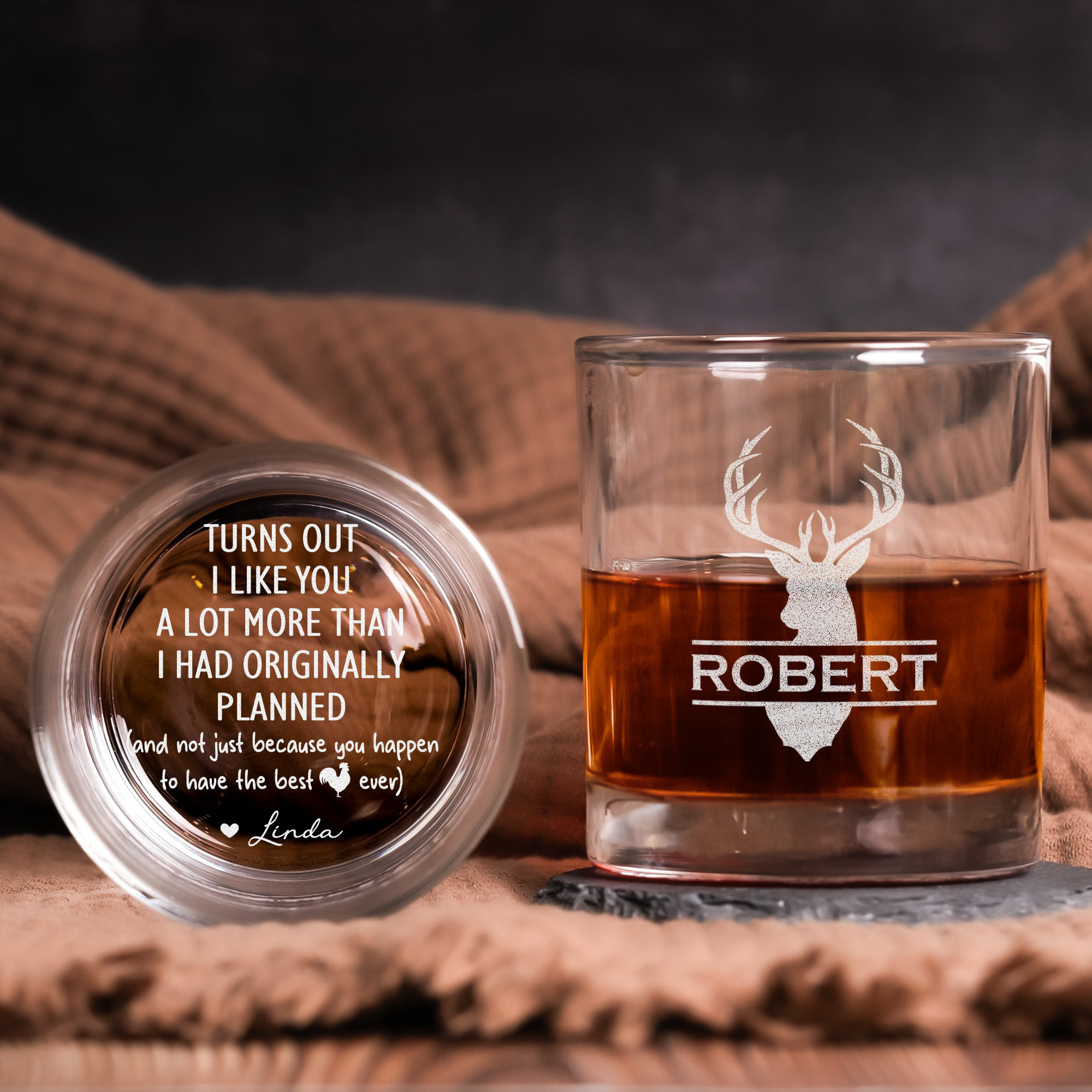 Turns Out I Like You A Lot More Than I Had Originally Planned Fun Personalized Whiskey Glass