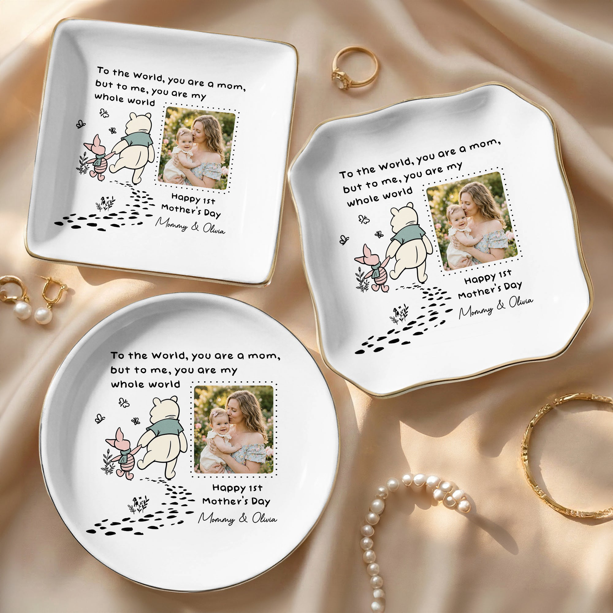 You Are My Whole World - 1st Mother's Day Jewelry Dish